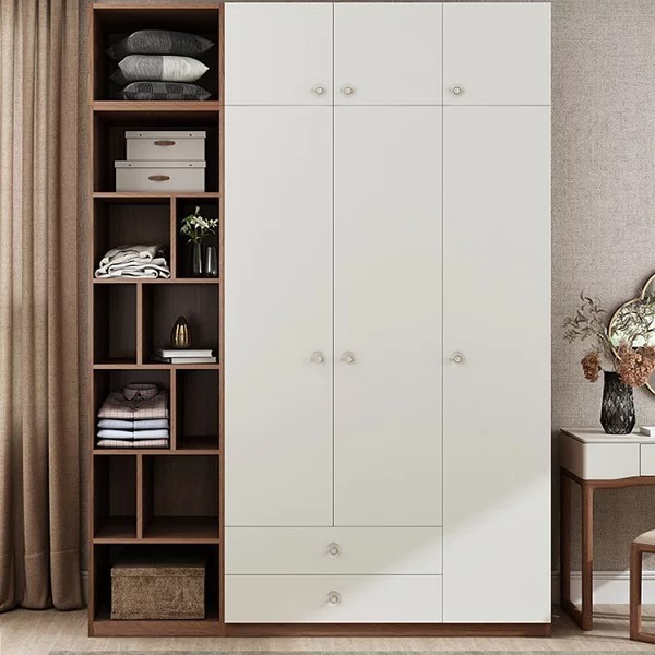 Tủ Quần Áo Kết Hợp Kệ Để Đồ