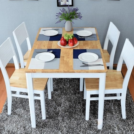 Bàn Ăn 4 Ghế Tựa Lưng Gỗ Giá Rẻ