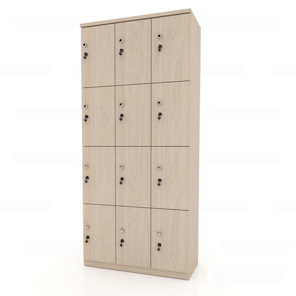 Tủ Locker Gỗ Để Đồ 12 Cánh