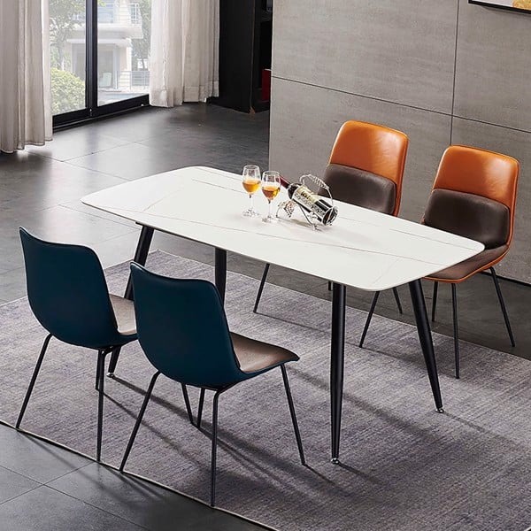 Bộ Bàn Ăn 4 Ghế Mặt Đá Cao Cấp- Mã: T162-14-4×2172