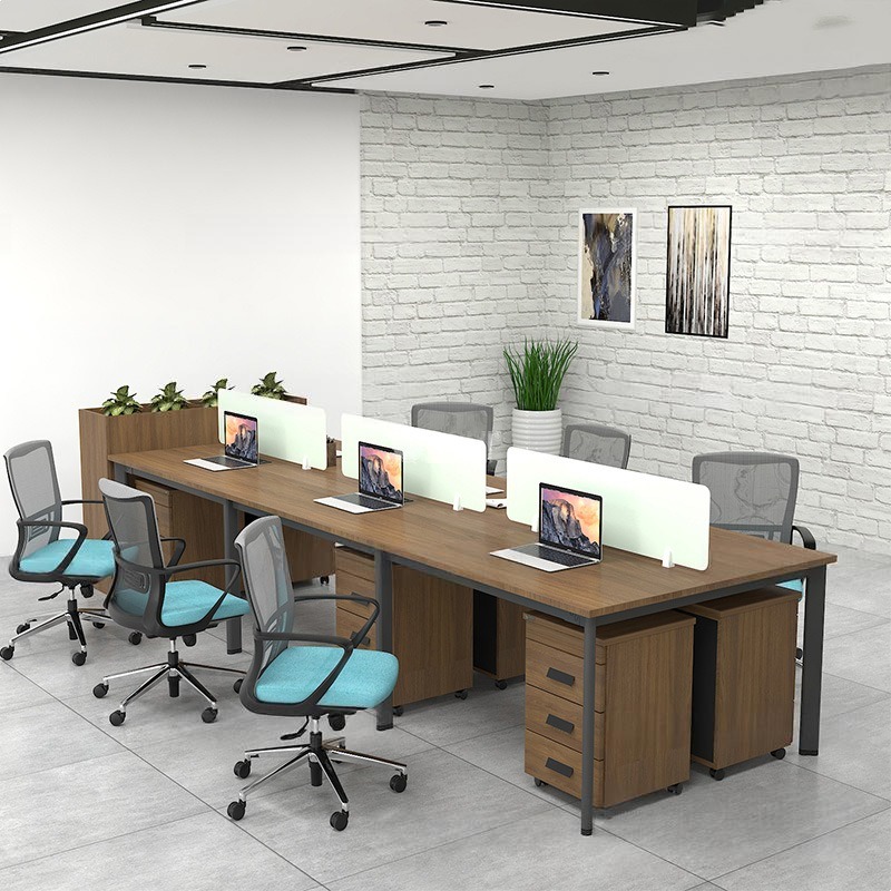 Bàn Văn Phòng 6 Người Ula Chân Oval 3m6