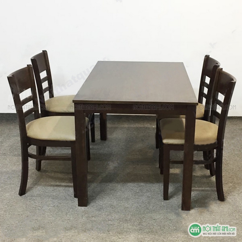 Bàn Ăn Cabin 4 Chỗ Màu Nâu
