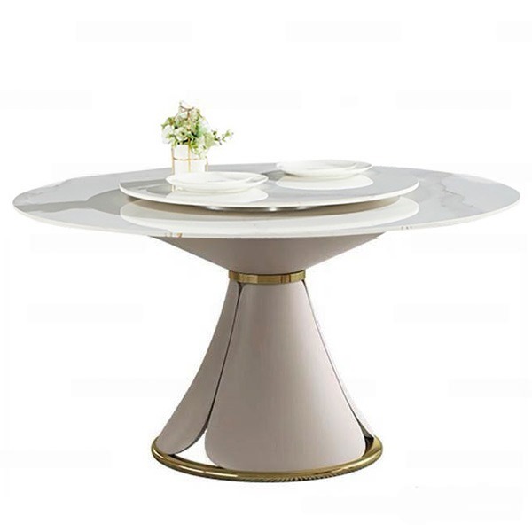 Bàn Ăn Tròn Mặt Đá Mâm Xoay- Mã: T1114A-15