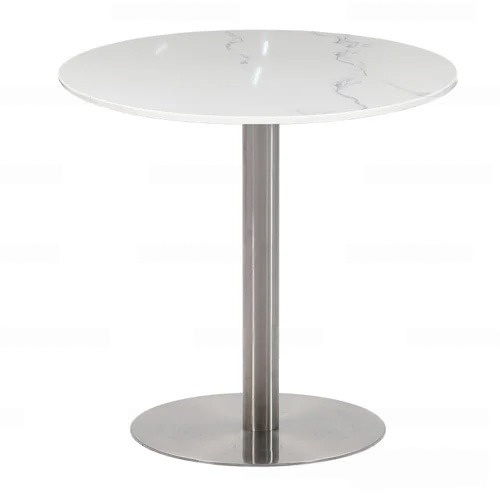 Bàn Cafe Mặt Đá Chân Inox Cao Cấp- Mã: T114D