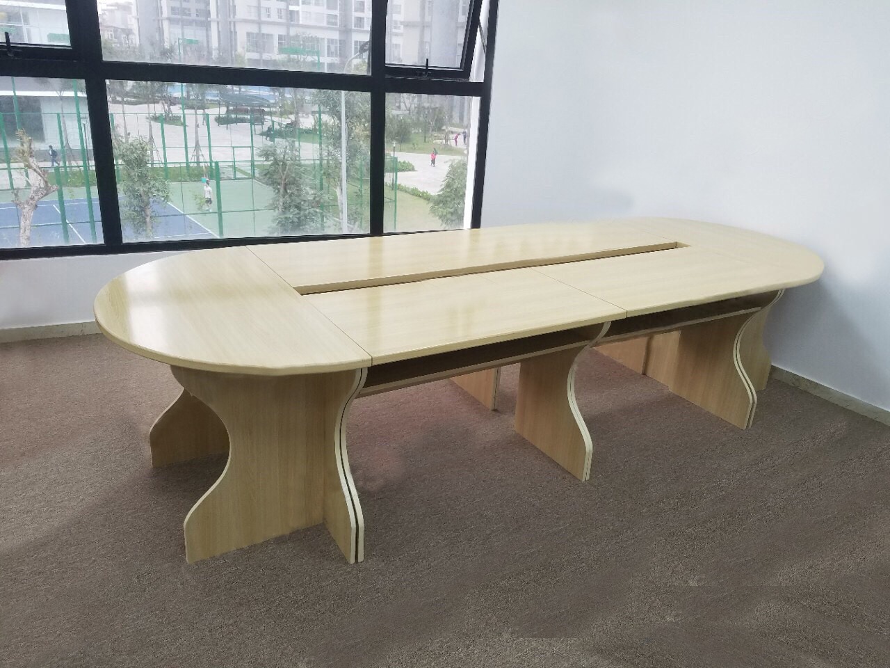 Bàn Họp Quây Tròn Gỗ MDF Melamin