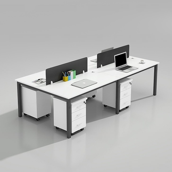 Bàn Làm Việc Trắng Đen Cụm 4