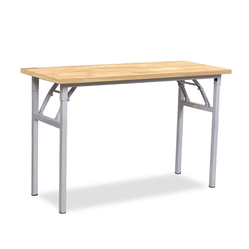 Bàn Làm Việc Chân Sắt Gấp Mặt Gỗ Cao Su Giá Rẻ