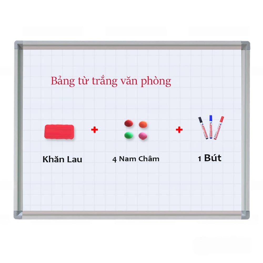 Bảng Từ Trắng Cố Định 80cm X 1m2