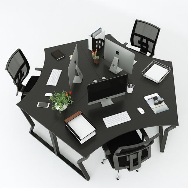 Bàn Cụm 3 Chỗ Xavia Màu Đen