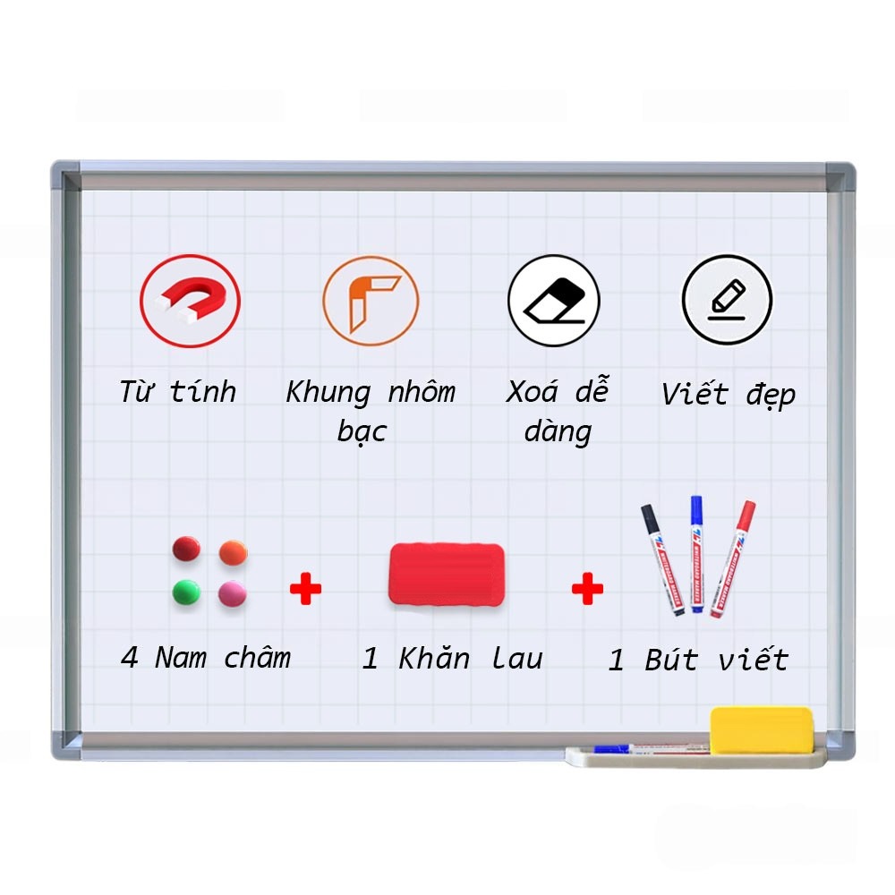 Bảng Từ Trắng Cố Định 1m2 X 1m5
