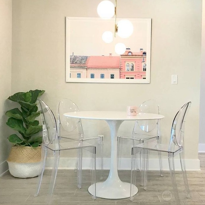 Bộ Bàn Ăn Hiện Đại Cho Căn Hộ Chung Cư- Mã: T117-4x256A