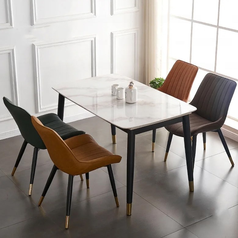 Bộ Bàn Ăn Mặt Đá Nhập Khẩu 4 Ghế – Mã: T147-13-4x269A