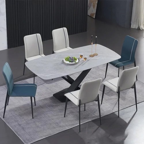 Bộ Bàn Ăn 6 Ghế Mặt Đá Cao Cấp- Mã: T179-16-6×2126