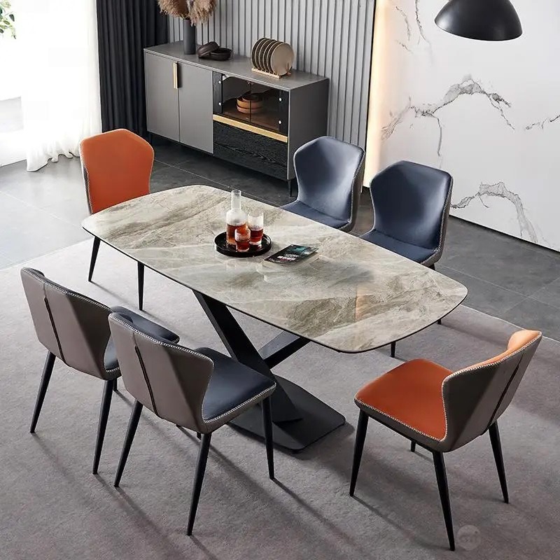 Bộ Bàn Ăn Mặt Đá 6 Ghế Cao Cấp- Mã: T179-16-6×2119