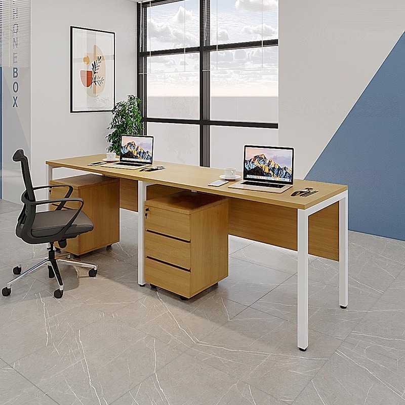 Cụm Bàn Làm Việc 2 Người Chân Sắt Hộp Eos ECC04Y-2406