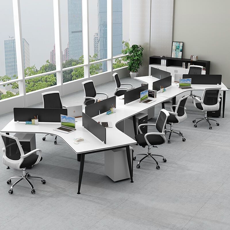 Cụm Bàn Làm Việc 8 Người Chân Tròn Côn Eros ERC01-5022