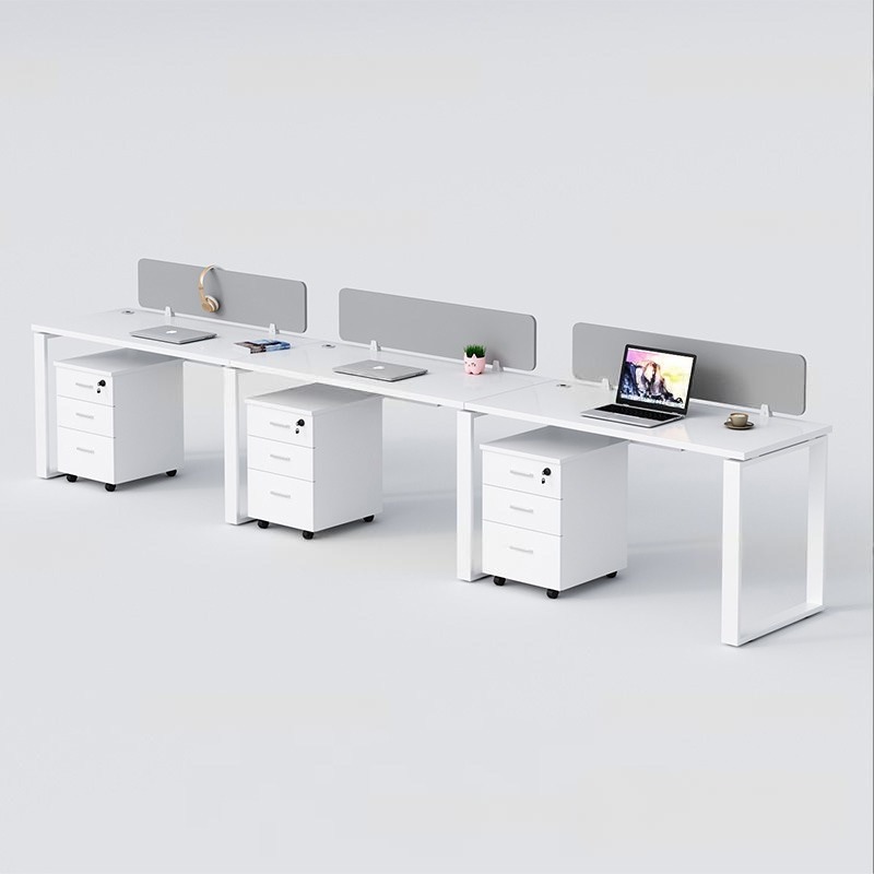 Cụm Bàn Làm Việc 3 Người Chân Sắt Hộp Eos EUC02-3606