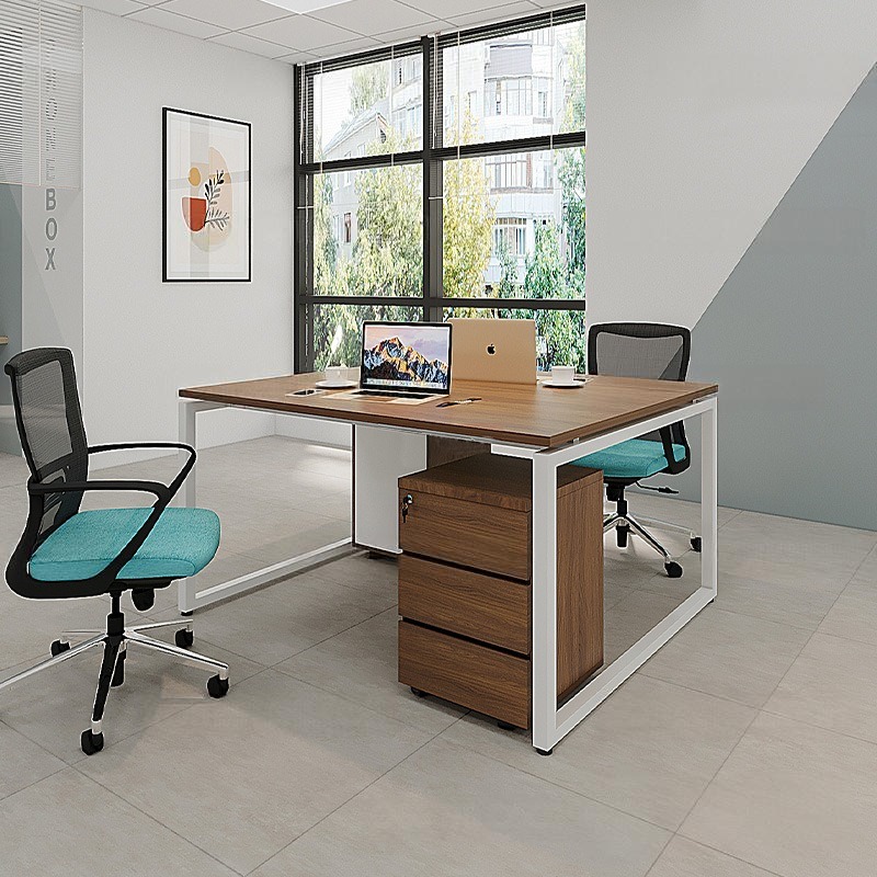 Cụm Bàn Làm Việc 2 Người Chân Sắt Hộp Eos EUC04-1212