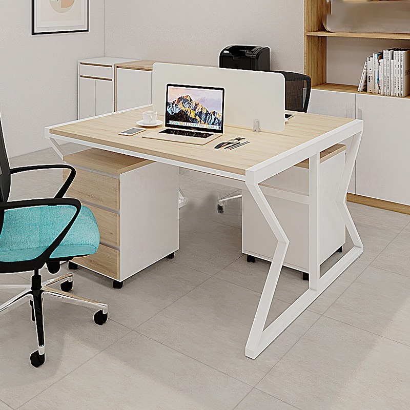 Cụm Bàn Làm Việc 2 Người Chân Sắt Hộp Chữ X EXC02-1212