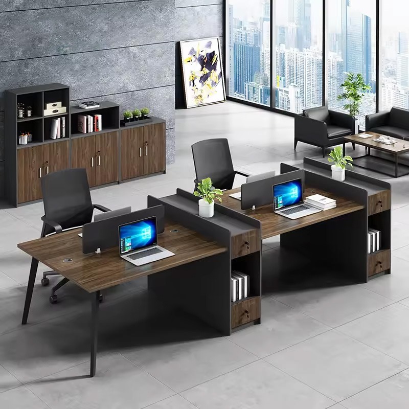 Cụm Bàn Làm Việc 4 Người Chân Đa Giác Gaia GC01-3012