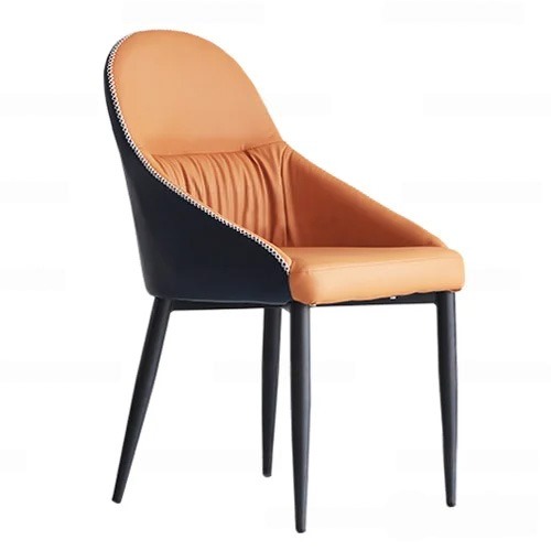 Ghế Ăn Hiện Đại Lưng Bọc Da Chân Thép- Mã: 2118