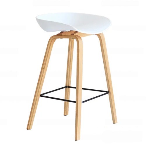 Ghế Bar Hay Stool Chân Gỗ Cao 65cm- Mã: 403A-65