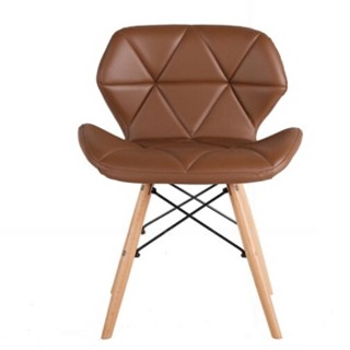 Ghế Cafe Lưng Da Chân Gỗ