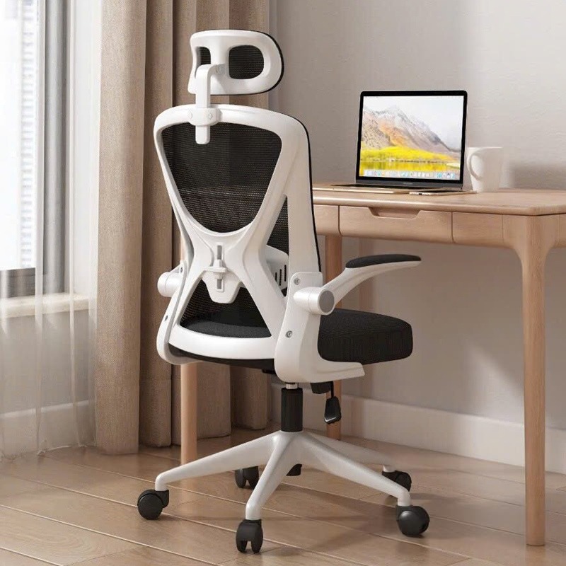 Ghế Công Thái Học Làm Việc Văn Phòng 699 Khung Trắng