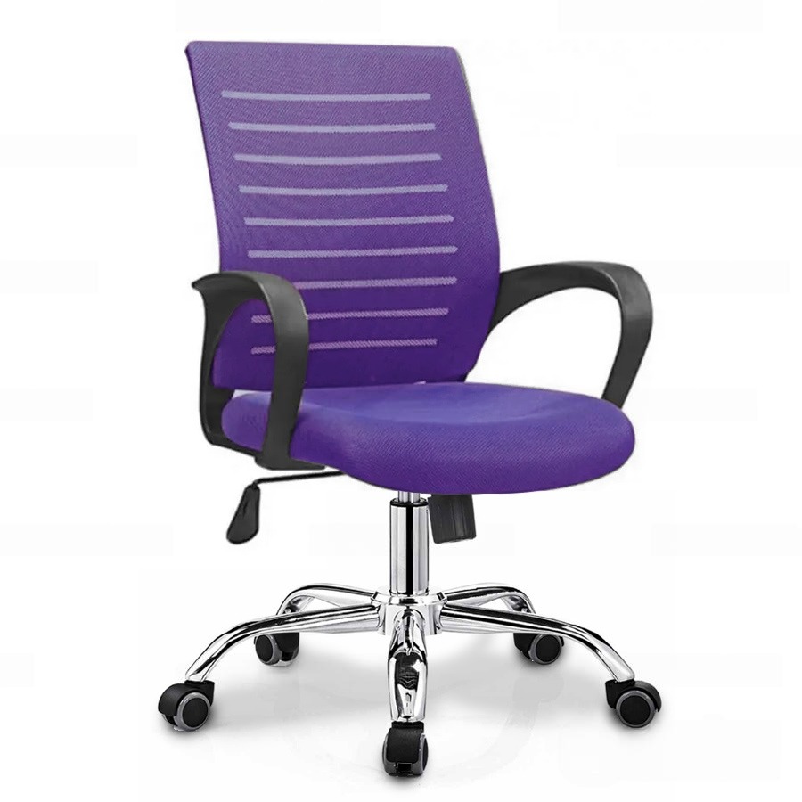 Ghế Làm Việc Văn Phòng Lưng Lưới Màu Tím