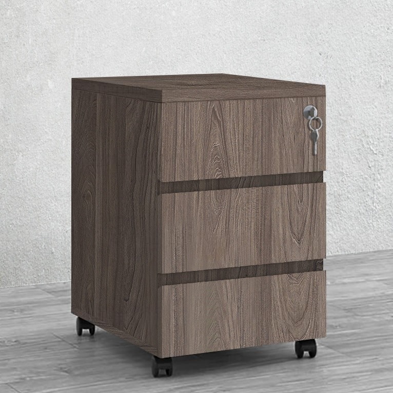 Hộc Tủ Tài Liệu Thấp Di Động 3 Ngăn