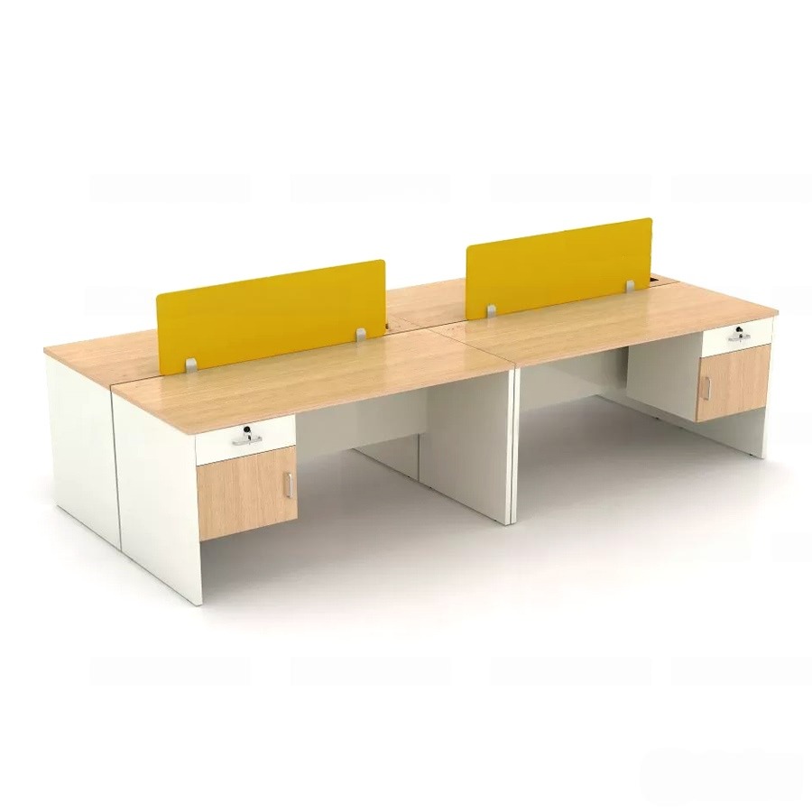 Modul Bàn Làm Việc 4 Hỗ Hộc Treo
