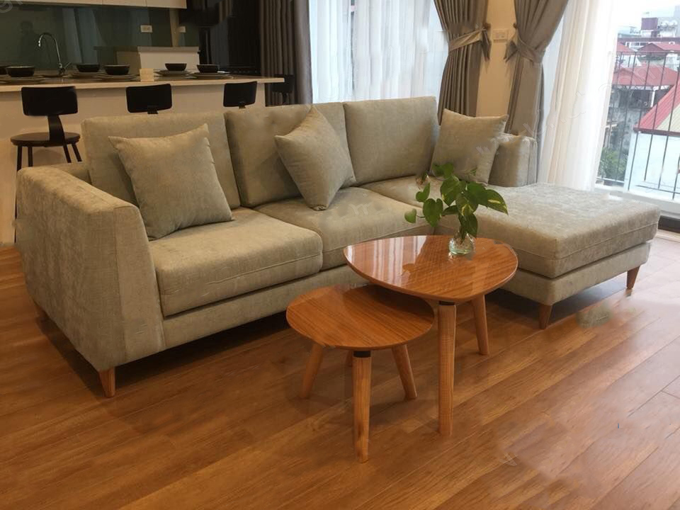 Sofa Nỉ Vàng Nhạt
