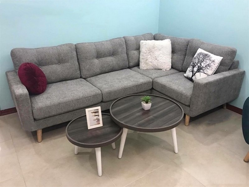 Sofa Nỉ Góc Xám – SF-52