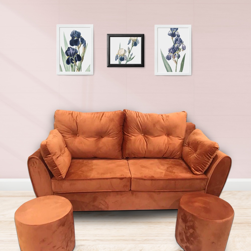 Sofa Văng 2 Lớp Màu Cam