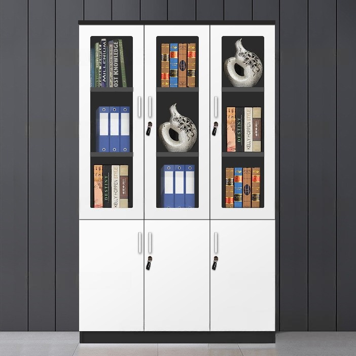 Tủ Hồ Sơ Tài Liệu Văn Phòng Trắng Đen 1m2