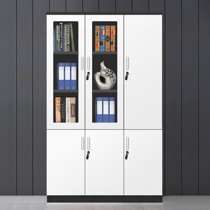 Tủ Hồ Sơ Tài Liệu Văn Phòng 2 Cánh Kính 1 Gỗ