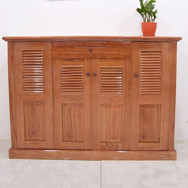 Tủ Giày 4 Cánh Gỗ Xoan Ta Giá Rẻ TUG-06