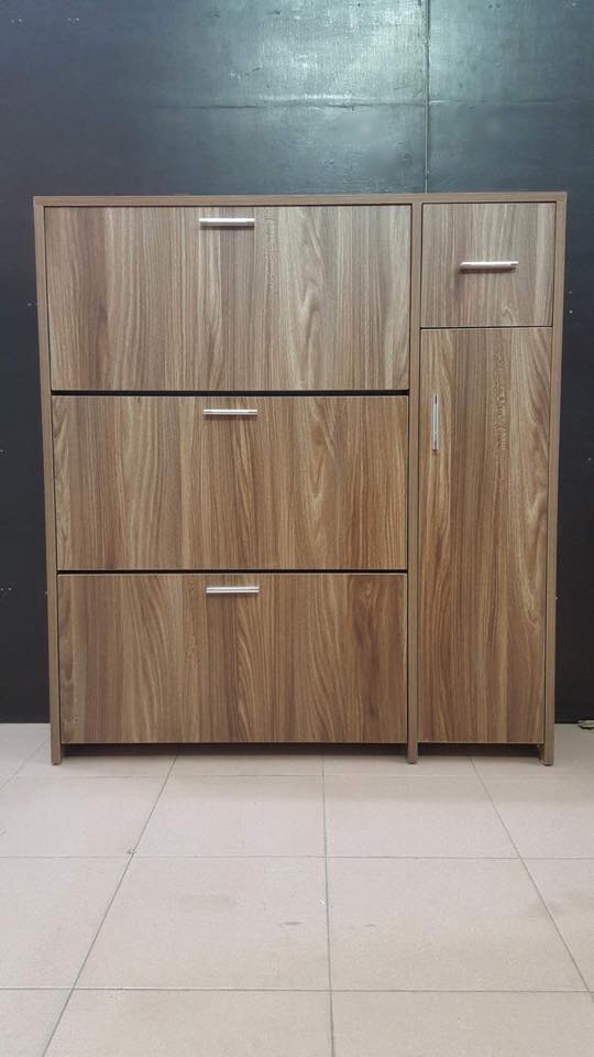 Tủ Giày Thông Minh 4 Ngăn Nâu Giá Rẻ TUG-03