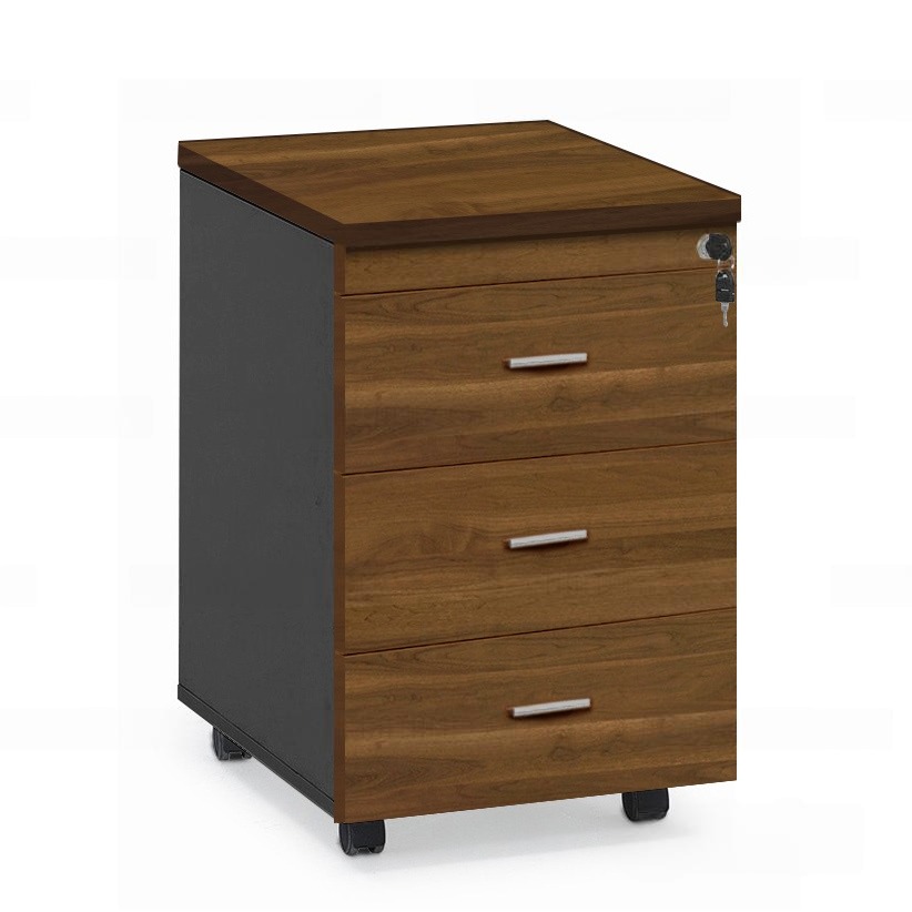 Tủ Hồ Sơ Thấp Có Bánh Xe 3 Ngăn