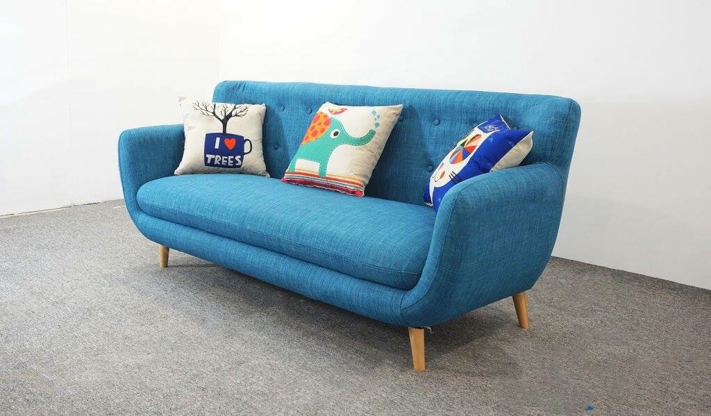 Sofa Văng Nỉ Xanh Nước Biển