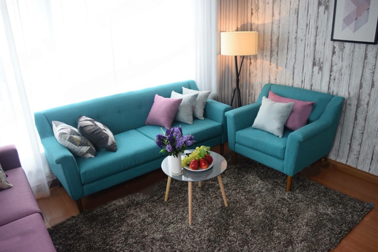 Sofa Văng Xanh Da Trời – SF-43