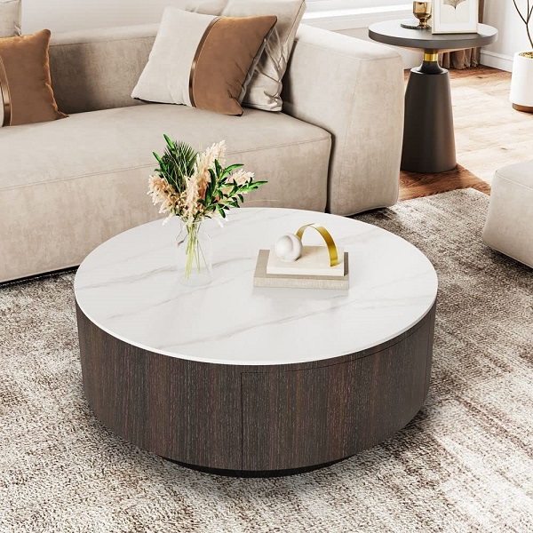 Bàn trà sofa hiện đại với thiết kế tinh tế, màu sắc hài hòa sẽ góp phần nâng cao giá trị thẩm mỹ cho toàn bộ không gian sống