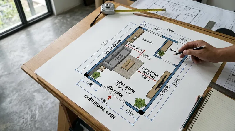 Cách chọn sofa giá rẻ Vinh phù hợp nhà phố hiện đại: Khảo sát không gian