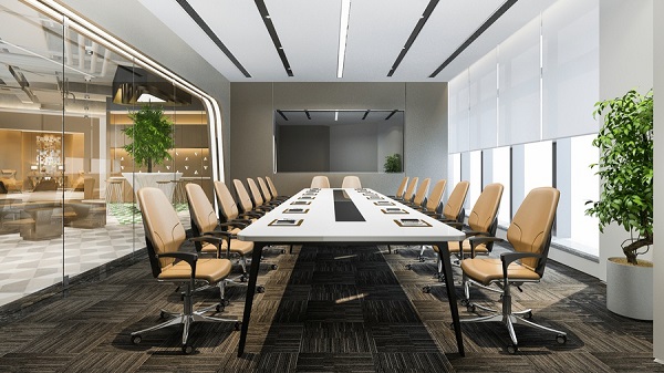 Nội thất văn phòng thường ưu tiên các gam màu trung tính kết hợp ánh sáng tự nhiên, giúp không gian làm việc dễ chịu, giảm căng thẳng và tăng sự tập trung